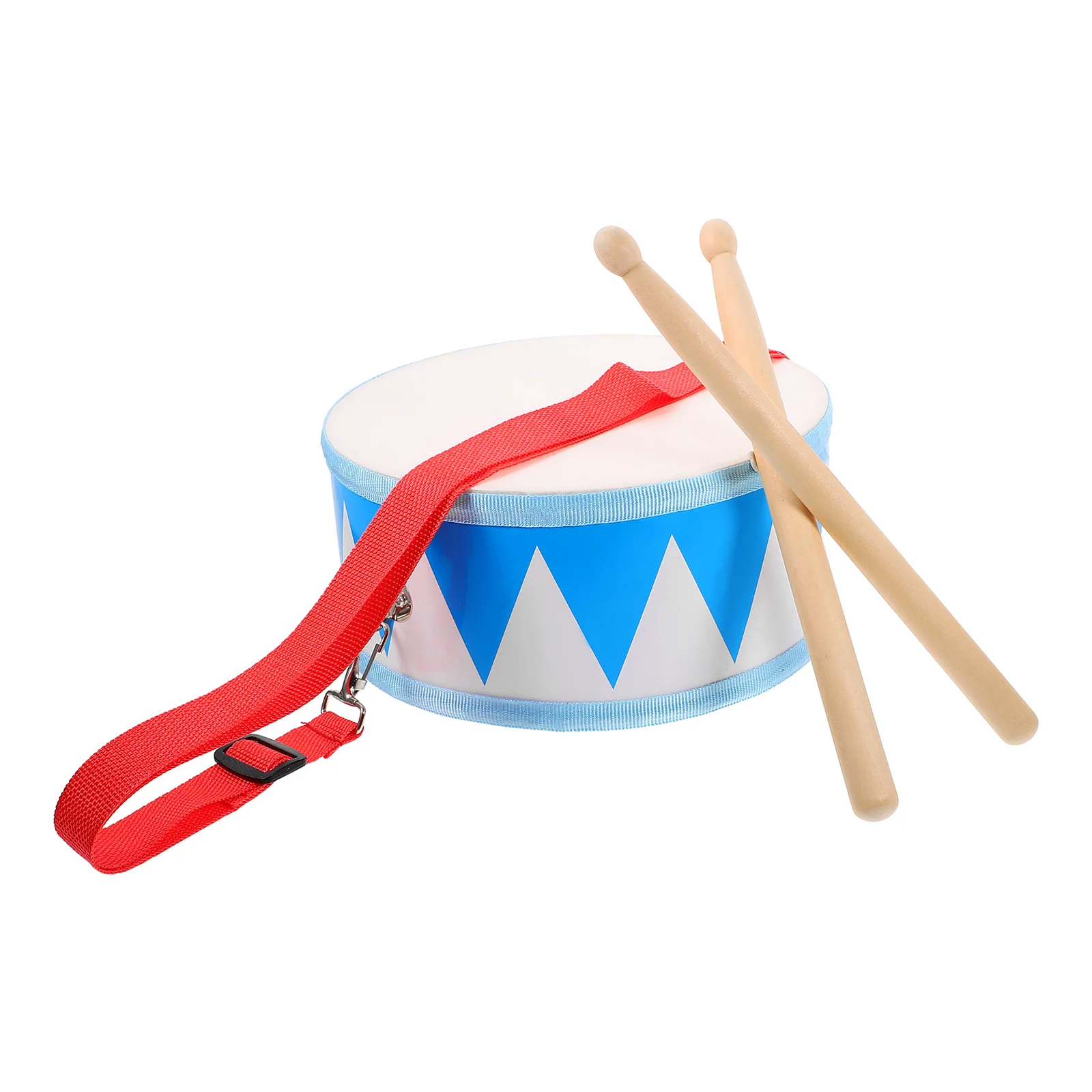 1 set 1 Set Kids Wooden Drum Triangle Pattern Educational Music Instrument For Toddlers Percussion Musical Kids Drum Set
