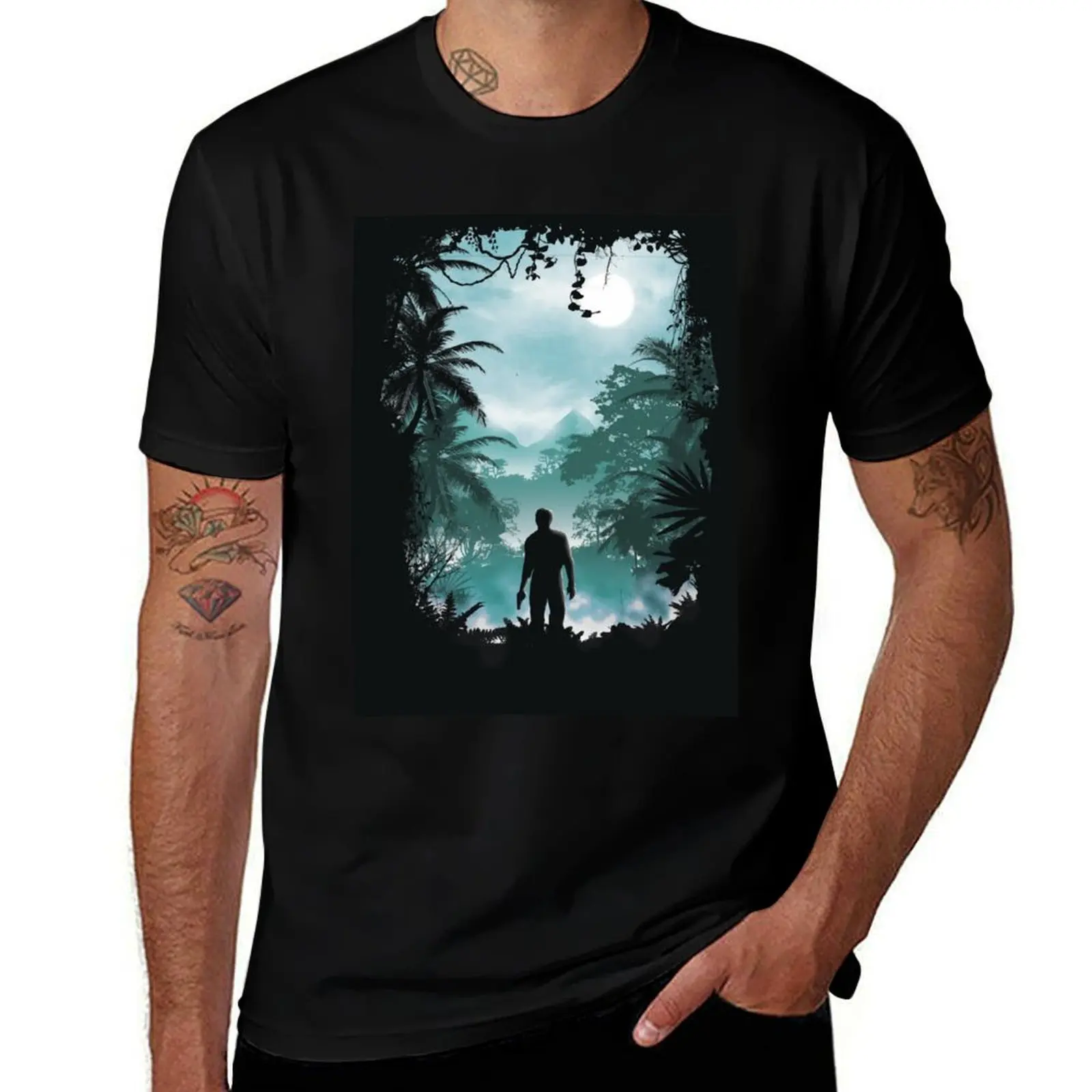 

Uncharted 4 Nathan Drake T-Shirt t shirts for man cotton soft funny t shirts cotton t shirts cotton 100% T-Shirt