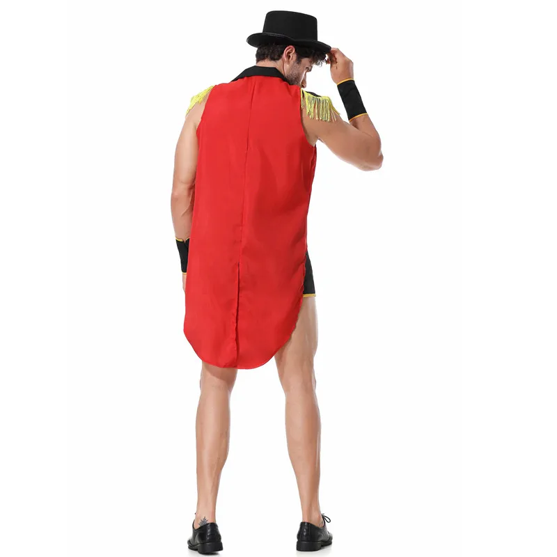 Men The Zoo Circus Animal Trainer Cosplay Halloween Magician Costumes Carnival Purim Parade Nightclub Bar Role Play Party Dress