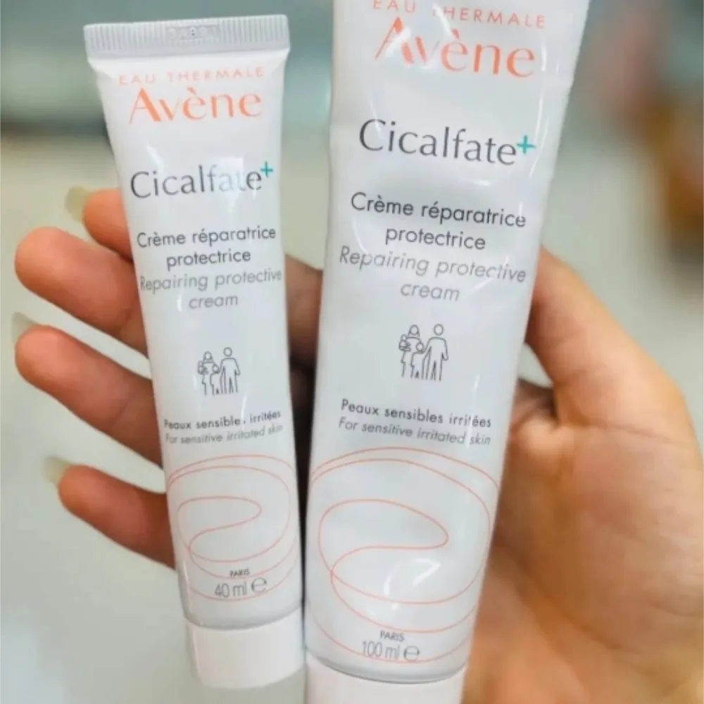 Crème réparatrice protectrice Avène Cicalfate+ 40 ml 100 ml, réparation et apaisement des peaux sensibles, crème pour le visage et le corps, pour les peaux sensibles endommagées
