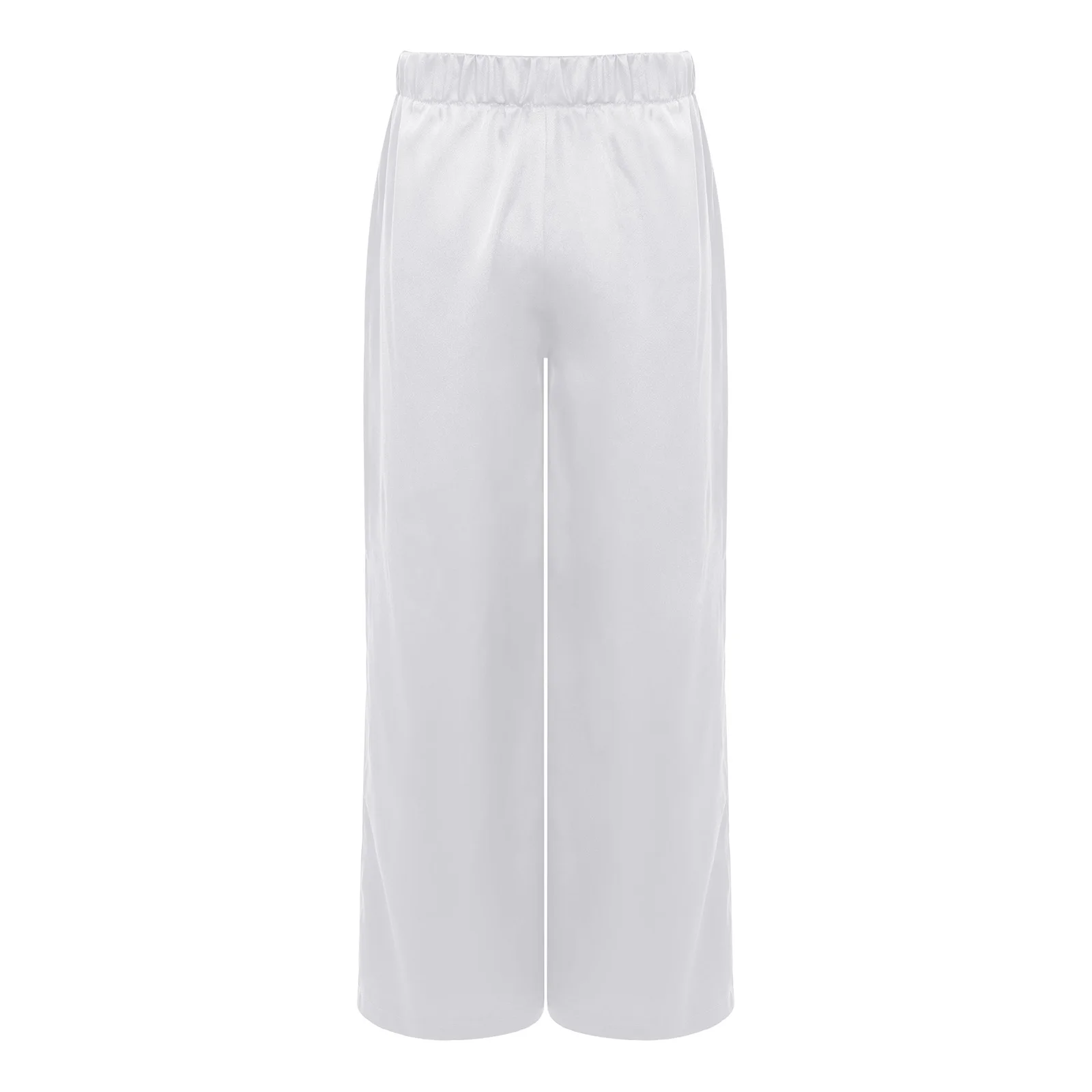 Kinderen Jongens Aanbiddingskostuums Lyrische Lof Satijnen Wijde Pijpen Broek Liturgische Moderne Kerk Viering van Geest Dansbroek