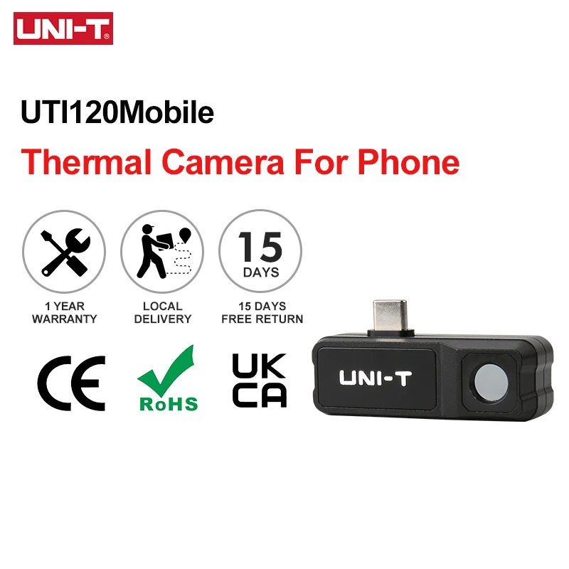 

UNI-T UTi120 мобильный Инфракрасный Тепловизор 10800 пикселей камера для телефона Android термографический цифровой инфракрасный термометр