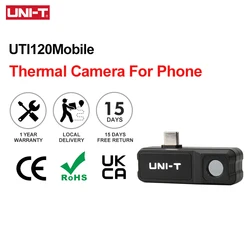 UNI-T Thermal Camera For Phone UTI120 Mobile 10800 Pixel Thermal Imager For Water Leak Detector UTI120MS