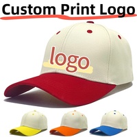 Customized Printed Logo Pure Cotton Baseball Cap Fashionable And Versatile Duckbill Hat Suitable For Both Men And Women