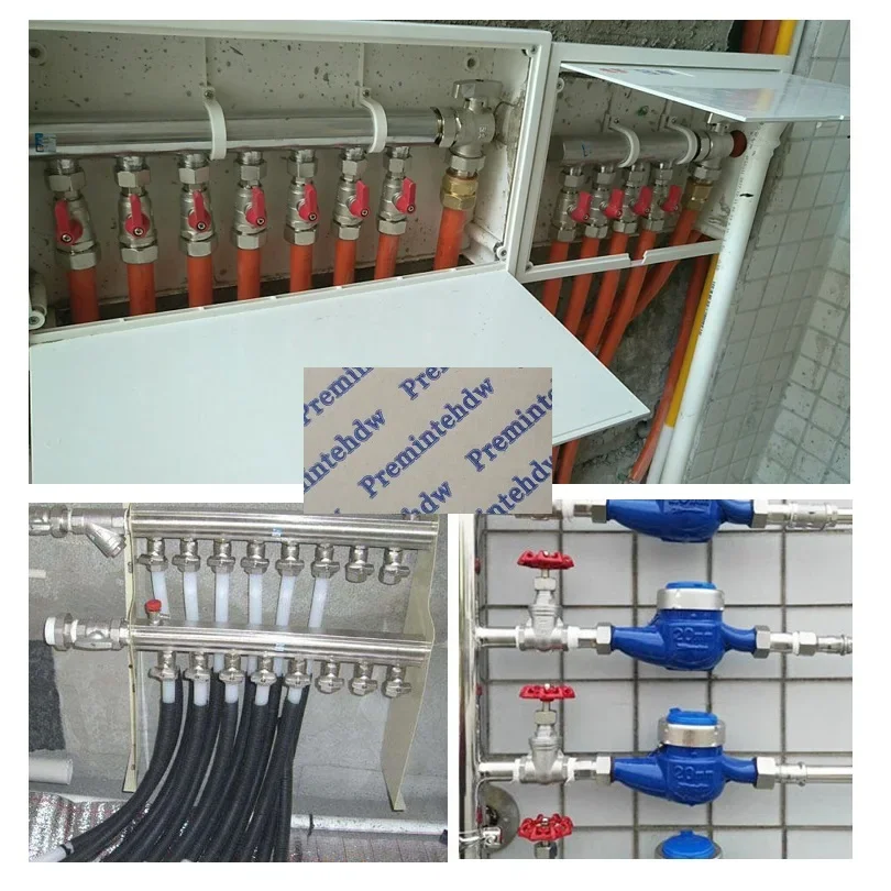 304 Stainless Steel G1" G3/4" G0.5" 2 - 12 Ports Water Manifold Distributor Sanitary Fitting Underfloor Heating System