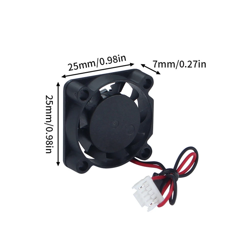 (B63C) For Creality K2 Plus 2507 Hydraulic Cooling Fan 10000 Rpm High Speed Fan 3D Printer Accessories