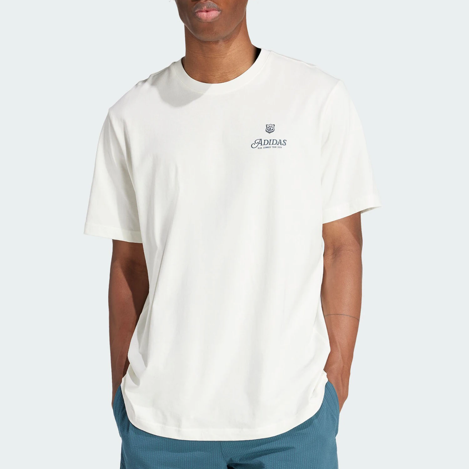 Adidas Authentic Three Leaves Men's Casual Round Neck Loose Sports T-Shirt IS2937