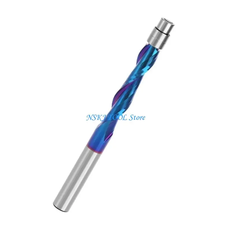 Carbidi solidi L8RC Spirali a filo router Bit router bit con gambi da 1/4 pollici per il taglio porta e armadi a Woodwor