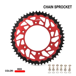 Motorcycle CNC Aluminum Rear Chain Sprocket For HONDA CR CRF CRM XR Beta RR 125 150 250 350 430 450 480 498 Off-road Motorbike