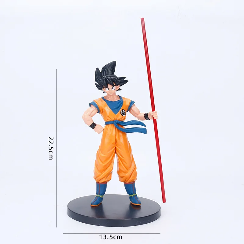 22cm Dragon Ball Son Goku Action Figure Anime Super Saiyan Model Childhood Memories PVC Statue Dolls Children Toys For Kids Gift image 6