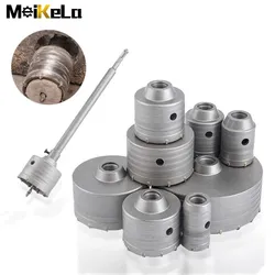 1Pcs 30-160mm Beton Loch Sah Elektrische Hartmetall Core Bohrer Für Zement Stein Wand Klimaanlage wasser Rohr Stanzen Werkzeug