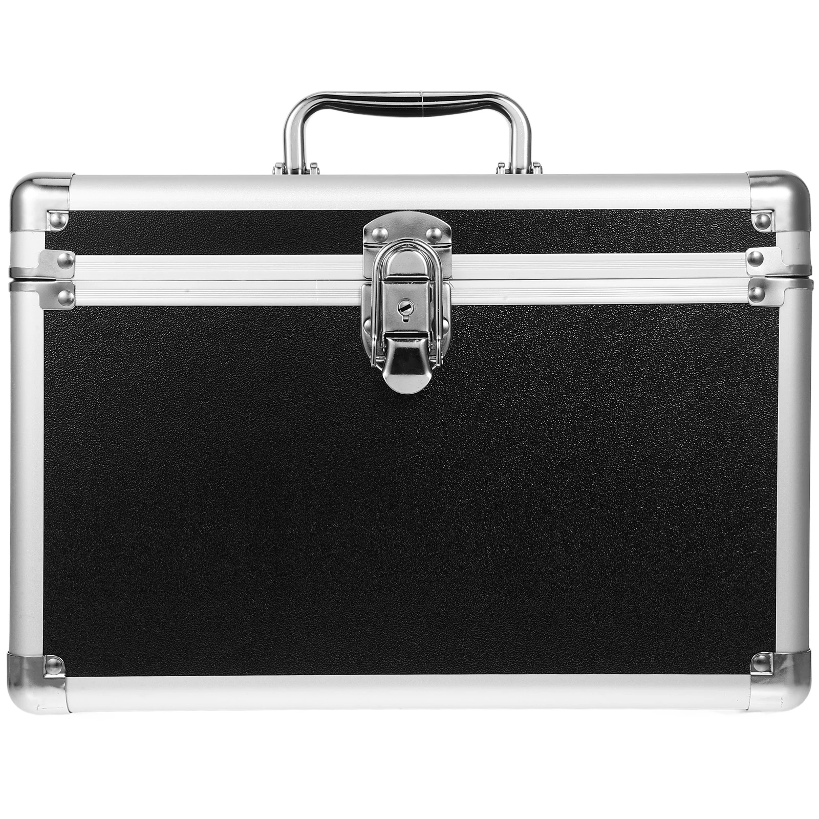 

Large Makeup Storage Box Organizer With Buckle Metal Container For Bathroom Counter Travel Nail Tools