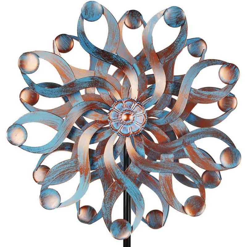 

22" Large Outdoor Metal Wind Spinners for Yard and Garden, Double Kinetic Wind Spinners for Garden Patio Lawn