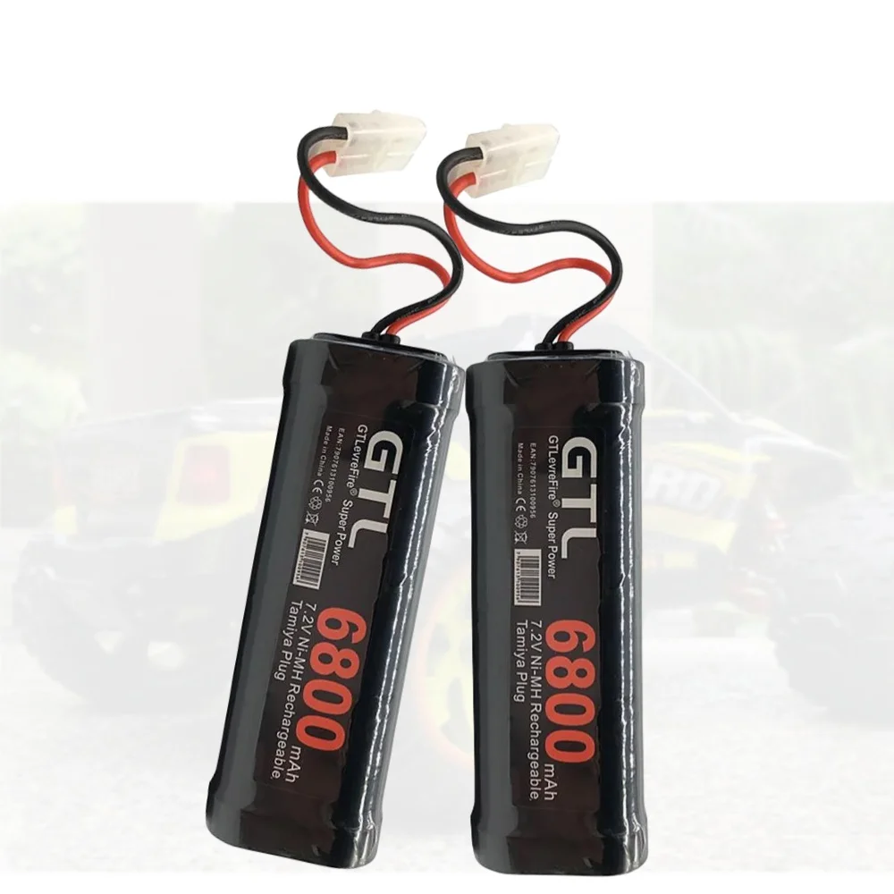 Batteria 7.2 V 6800mAh ni-mh SC e caricabatterie 7.2 v per RC Toys Tank Car Airplane Helicopter con connettori Tamiya batteria 7.2 v