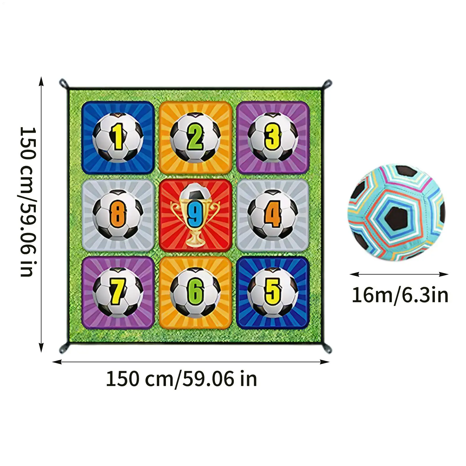 كرة القدم الهدف لعبة كرة القدم رمي ألعاب أطفال داخلي في الهواء الطلق لعبة الفانيلا حصيرة لعبة الحفلات لعب للبنين بنات الأطفال #6