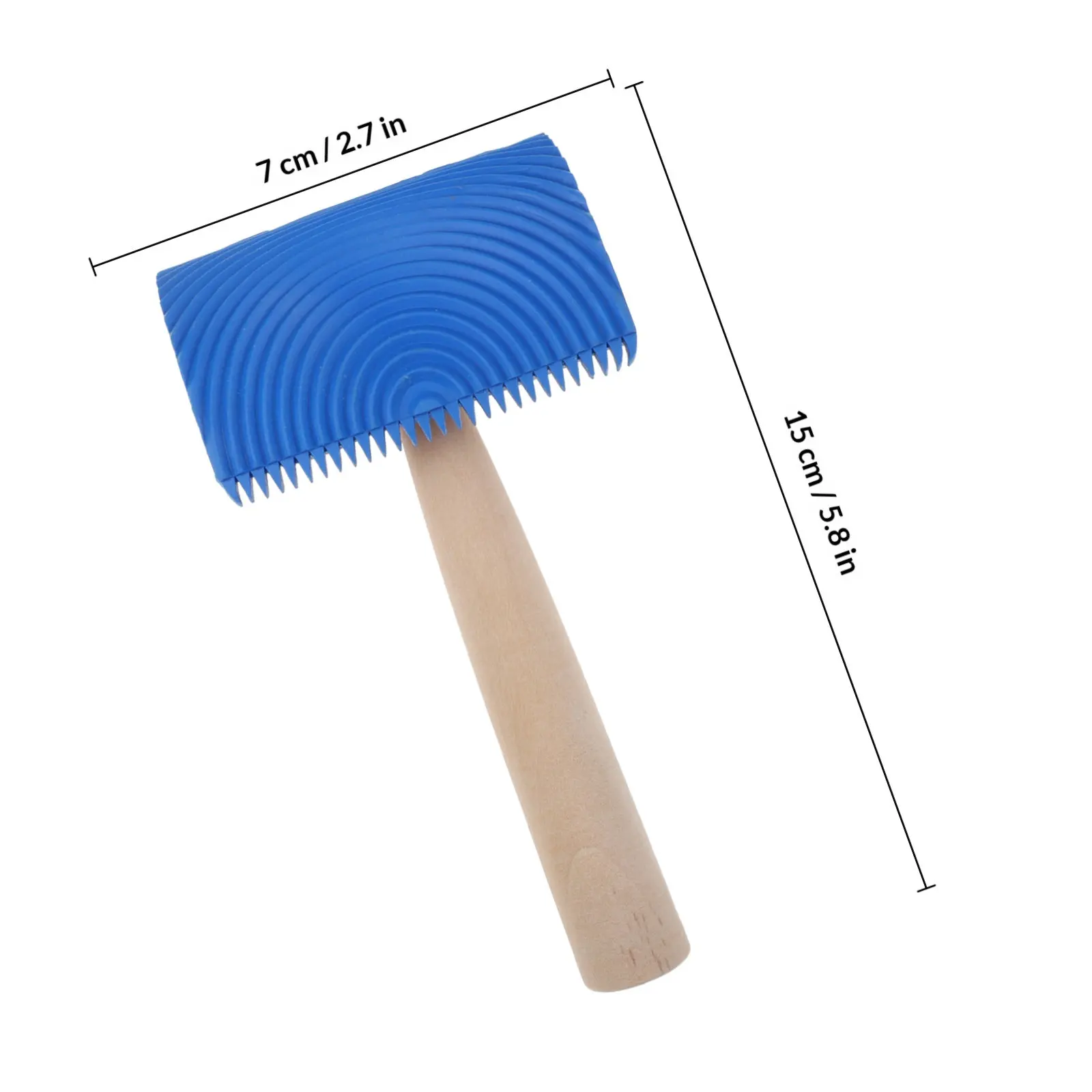 Premium Rubber Wood Graining Painting Tool for Walls DIY Wall Decoration Natural Wood Grain Texture Effect Easy Clean Reusable - view 4