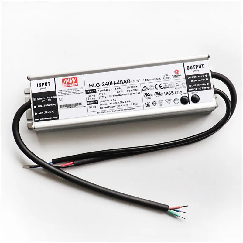 KingBrite Meanwell HLG-240H-48B or AB Power Supply For Grow Lights