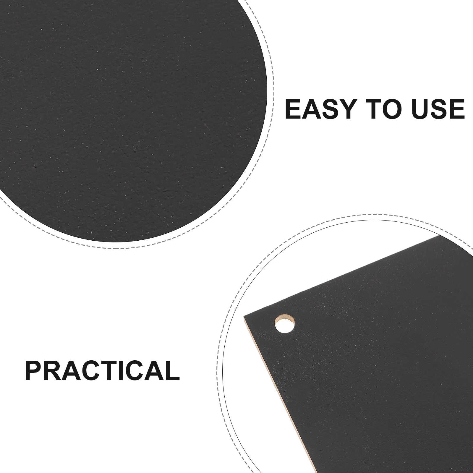 

2pcs Wooden Chalkboard Hanging Decor Diy Blank Plaque For Home Door Wall Message Board Pendant Craft Ornament