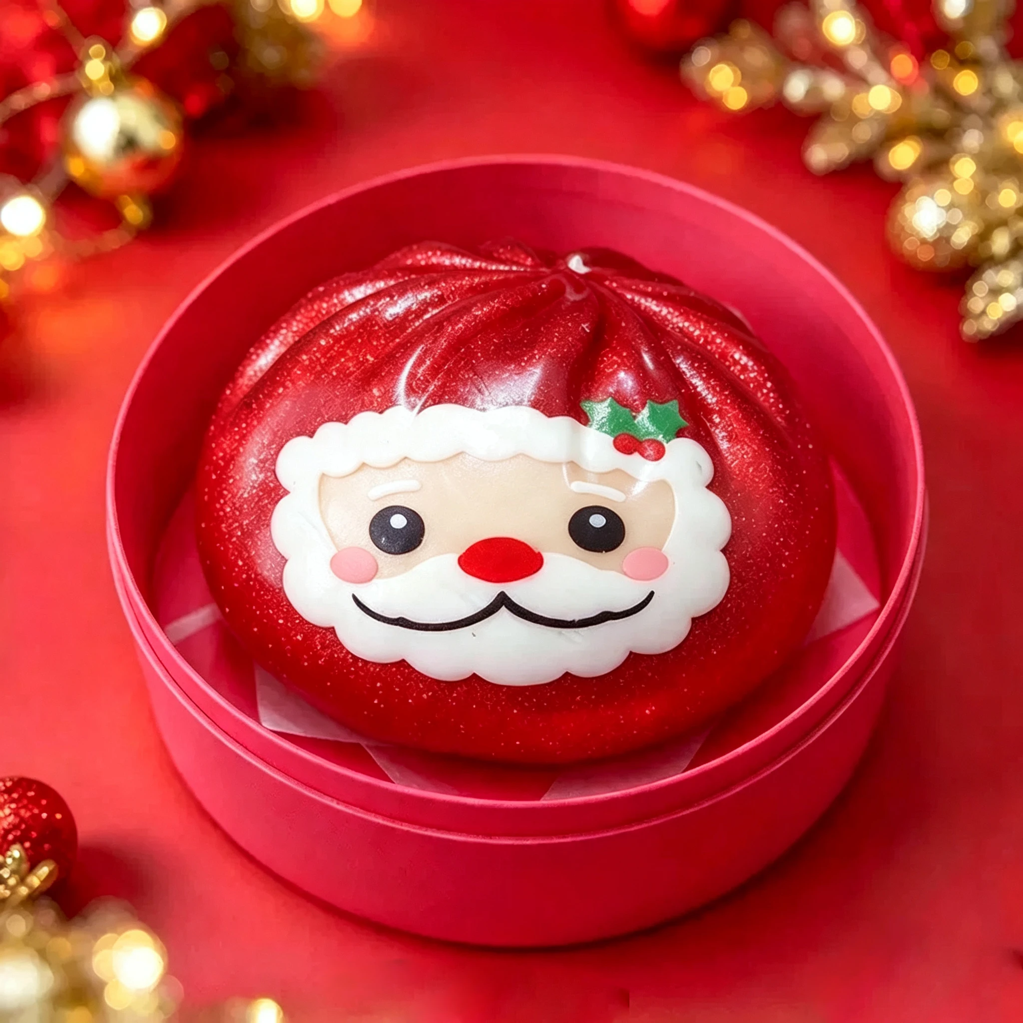 Christmas Dumpling Squishy Squeeze Toy Box Packed Snowman Elk Santa Claus Fidget Toy adult Year GiftStress Relief VentToyGift ﻿