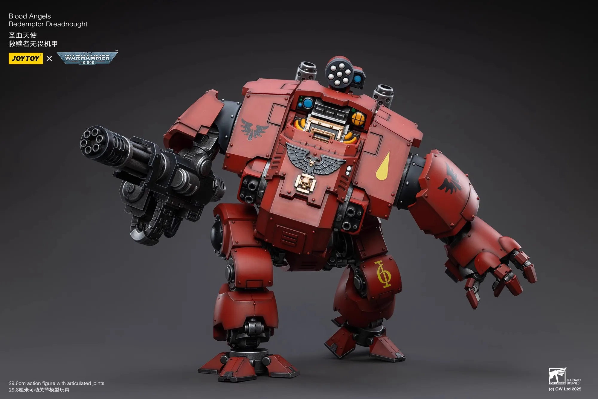 JOYTOY Warhammer 40K 1/18 مقياس ملائكة الدم الفادرة Dreadnought تمثال مشترك لعبة مجسمة دمية لجمع #5