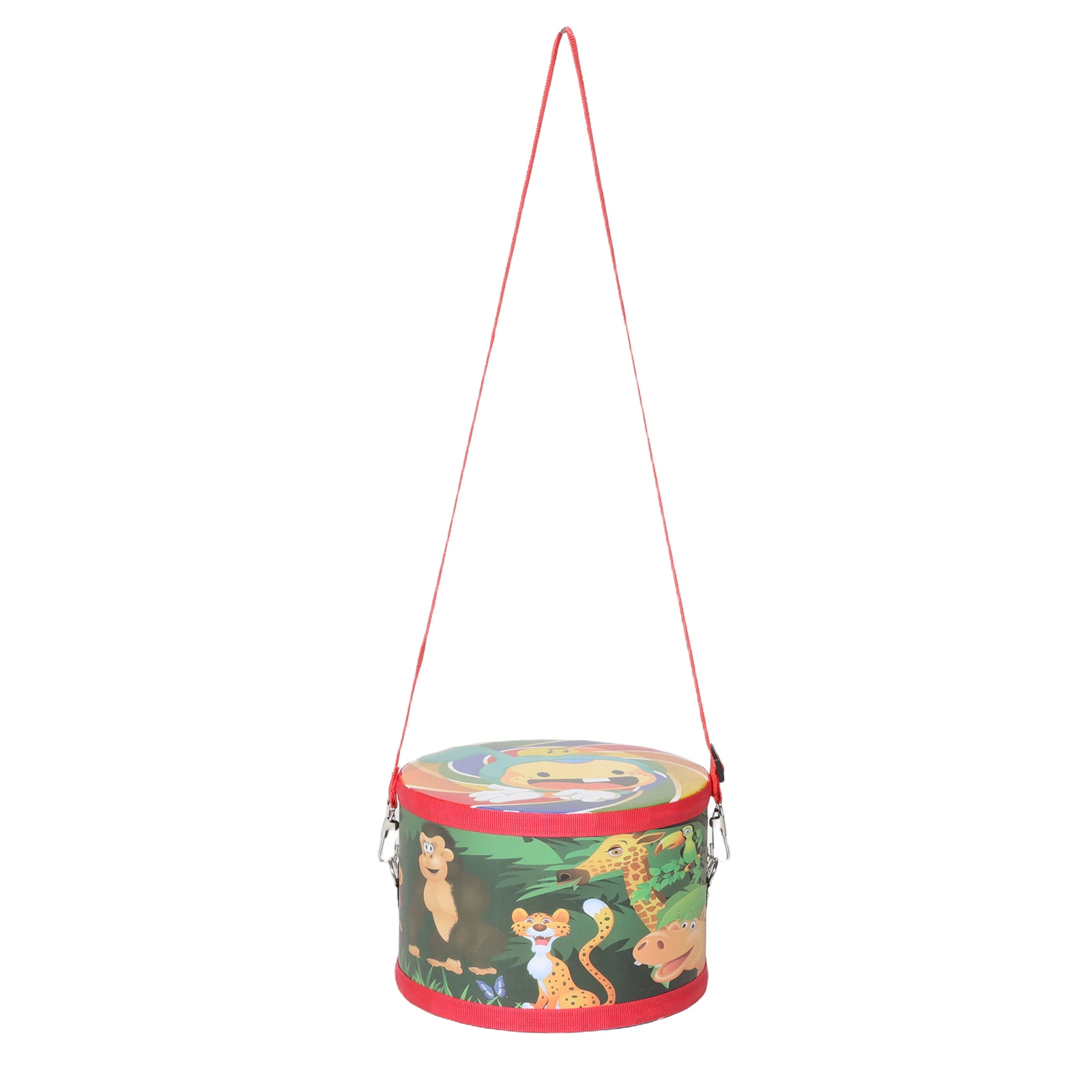 

Children's Percussion Instrument Adjustable Strap Drum Toy Hand Drums for Kids Crank