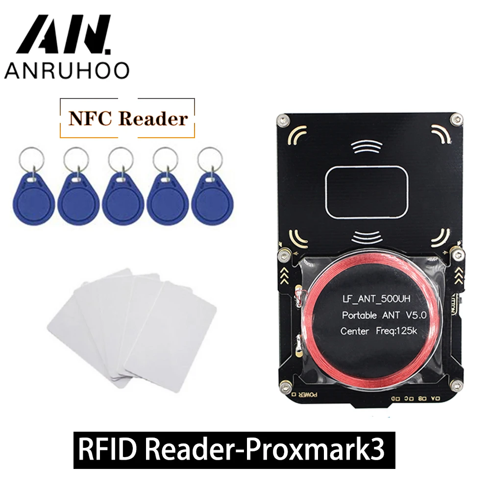 Rfid Copier Duplicator Nfc Smart Card Reader Proxmark3 Id Ic Key Decryption 13.56mhz 125khz Tag Badge Copy Clone Programmer