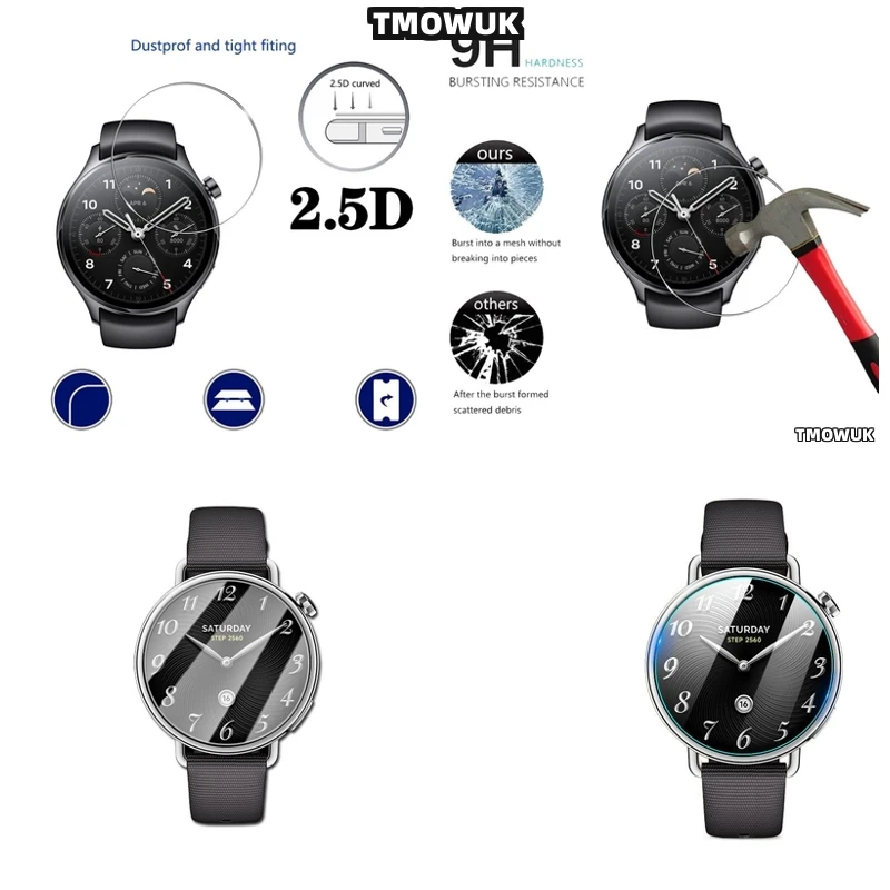 

For Xiaomi Watch S4 41mm Haylou Solar Neo 9H Tempered Glass Anti-Scratch HD Clear Full-Layer Screen Film