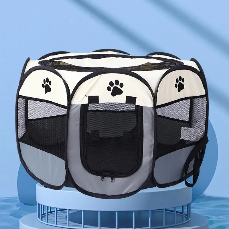 

Foldable Pet Fence: The Ultimate Scratch-Resistant Dog House and Cat Villa Combo for Your Furry Friends