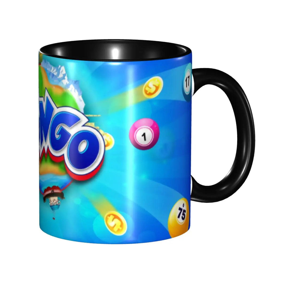 

Bingo Paper Game Mugs Custom Coffee Ceramic Mug Cup Creative Gift