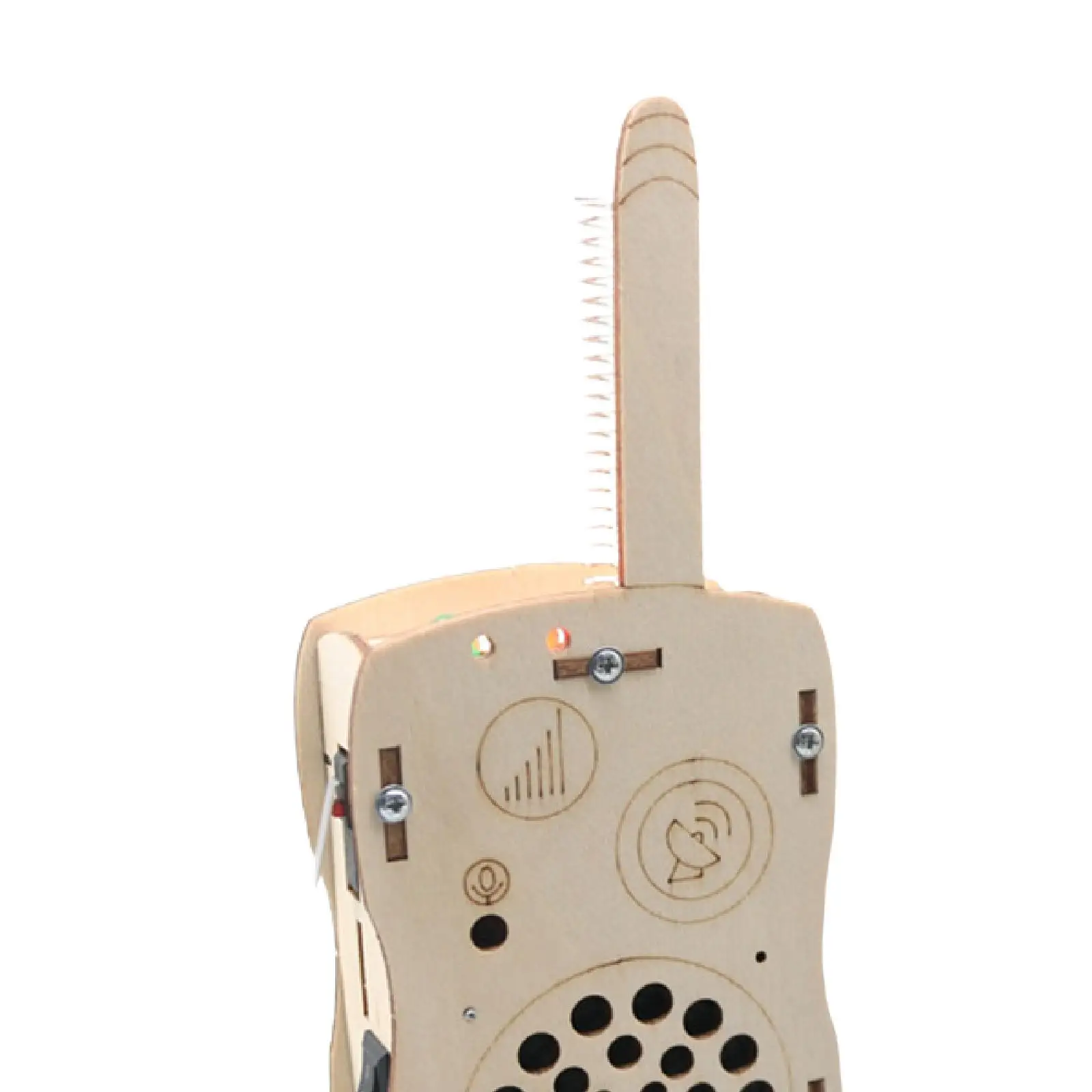 Kinder Walkie Talkies DIY Set Holz Geburtstags geschenke Langstrecken elektronische Lernspiel zeug Spiel zubehör Handheld Radio Intercom