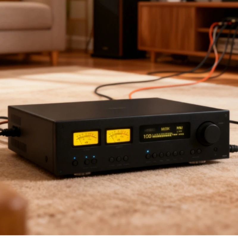 Black CMD29 Dual AK4499EX Enthusiasts DSD Balanced Audio Decoder DAC with Double VU Meter
