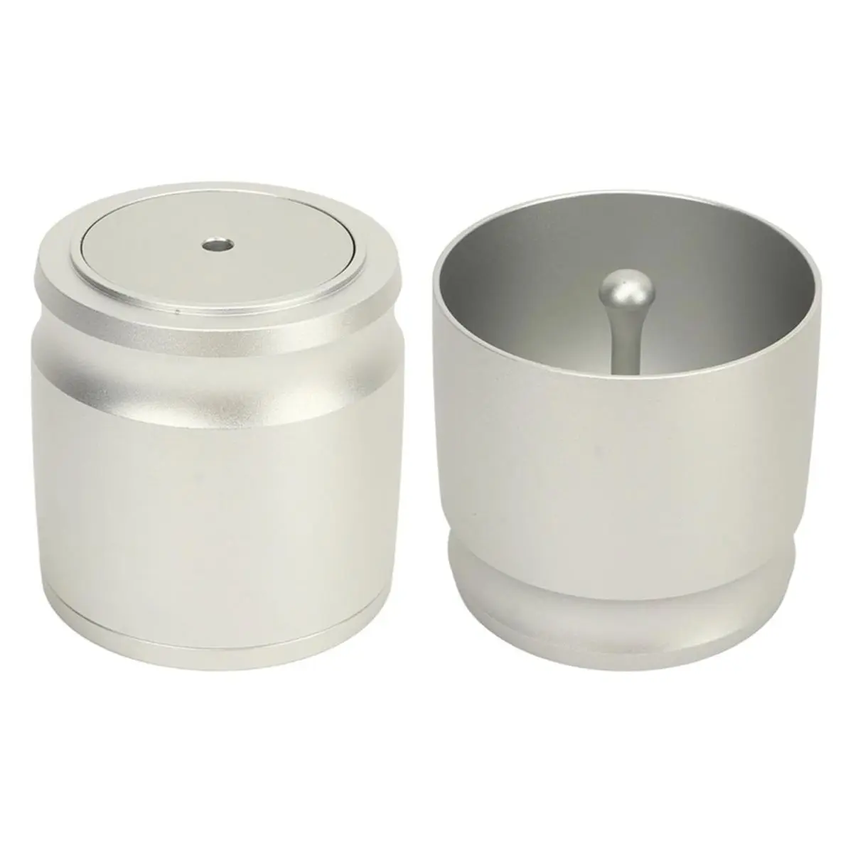 RECOMMENDATION  Coffee Dosing Ring, 58mm Aluminum Alloy Espresso Powder Receiver Container, Silver, Anti-Dust Press Cup