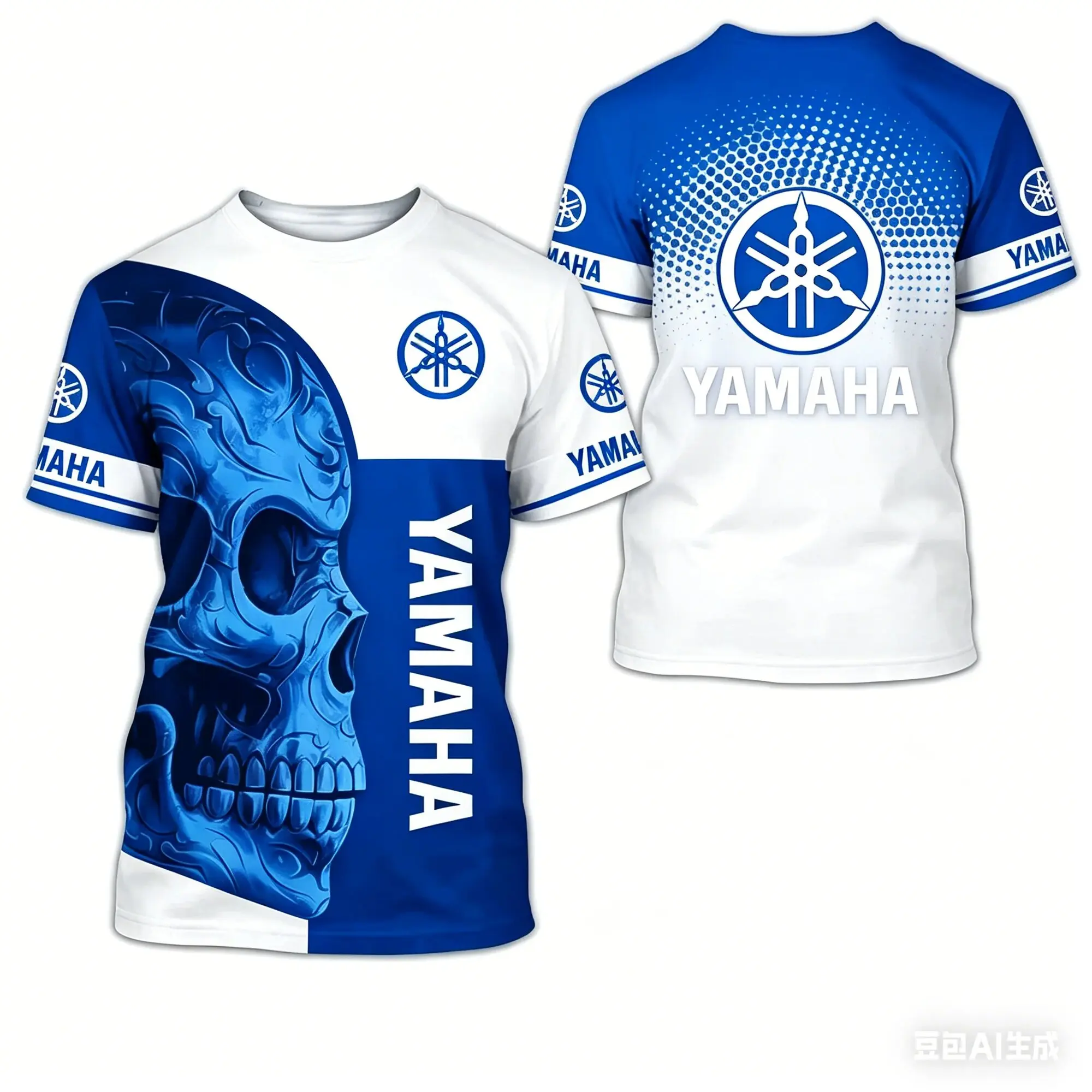 Men's YAMAHA Motorcycle Lightweight Quick Drying Short Sleeved T-Shirt Unisex Off-Road Riding T-Shirt Moto Team Quick Drying Top