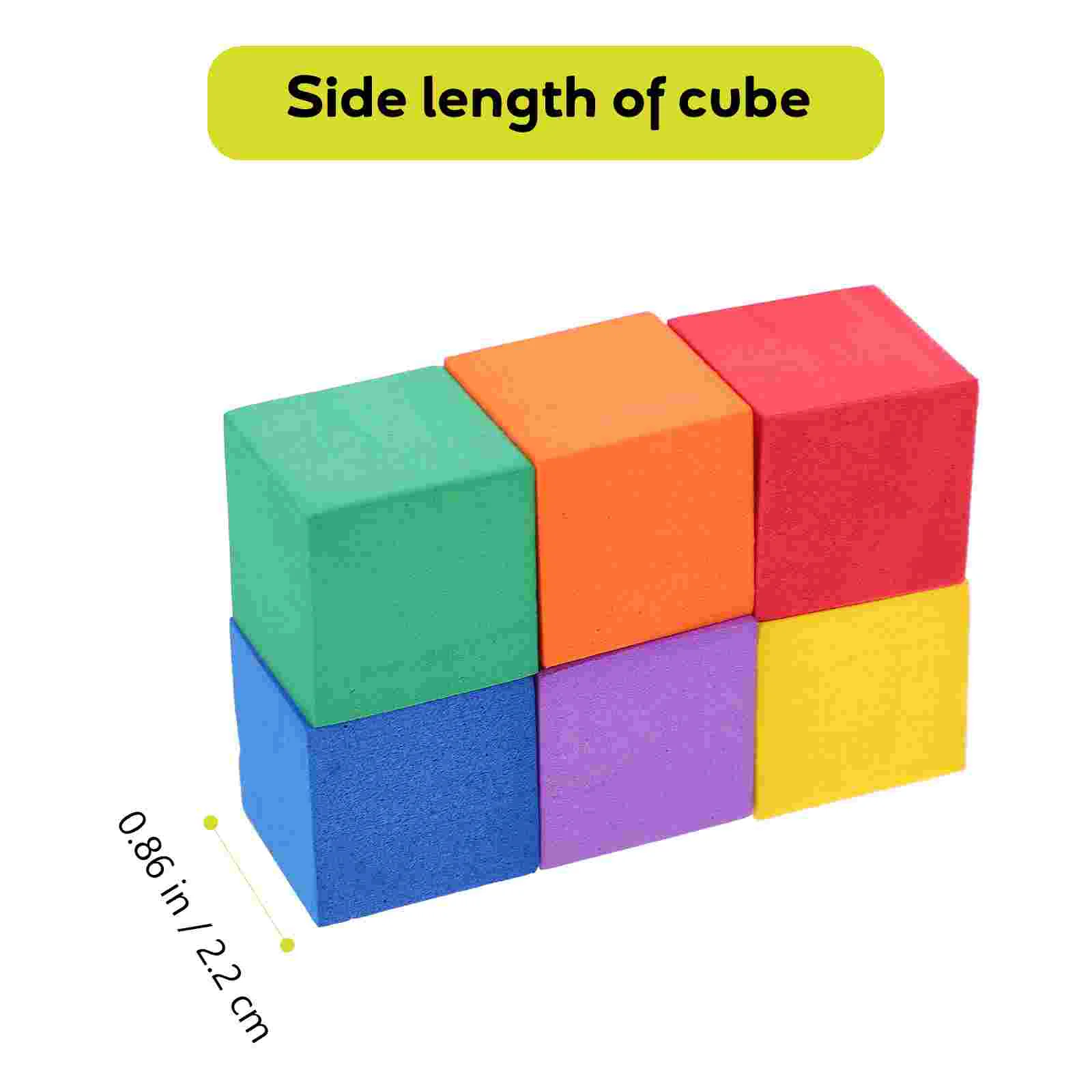 102 PCS Cube Blocks Rainbow Stacking Toy Toys for Kids Math Manipulative Puzzle Geometric Children Square