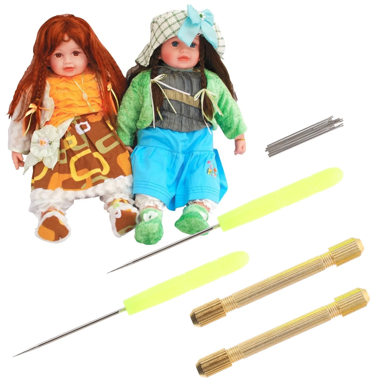 

1Set Professional Hair Rooting Tools Set Copper Tube Based Needle Holder Compatible with Various Needle Sizes Quick Secure Hair