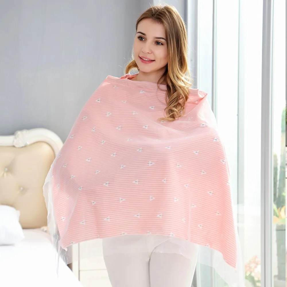 

Print Breastfeeding Cover Double Layer Cotton Outdoor Nursing Cover Adjustable Nursing Apron Baby Stroller Blanket Mother