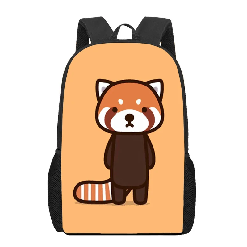 

Lovely Cartoon Cute Raccoon Print School Bags for Teenager Boys Girls Unique Children Student Book Bags Casual Travel Rucksack