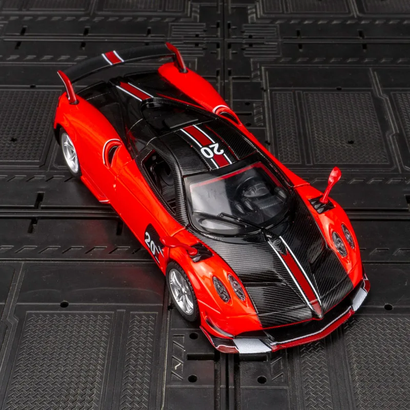 

CCA 1:32 Pagani alloy car model super sports car doors on both sides that can be opened has simulated sound and lighting