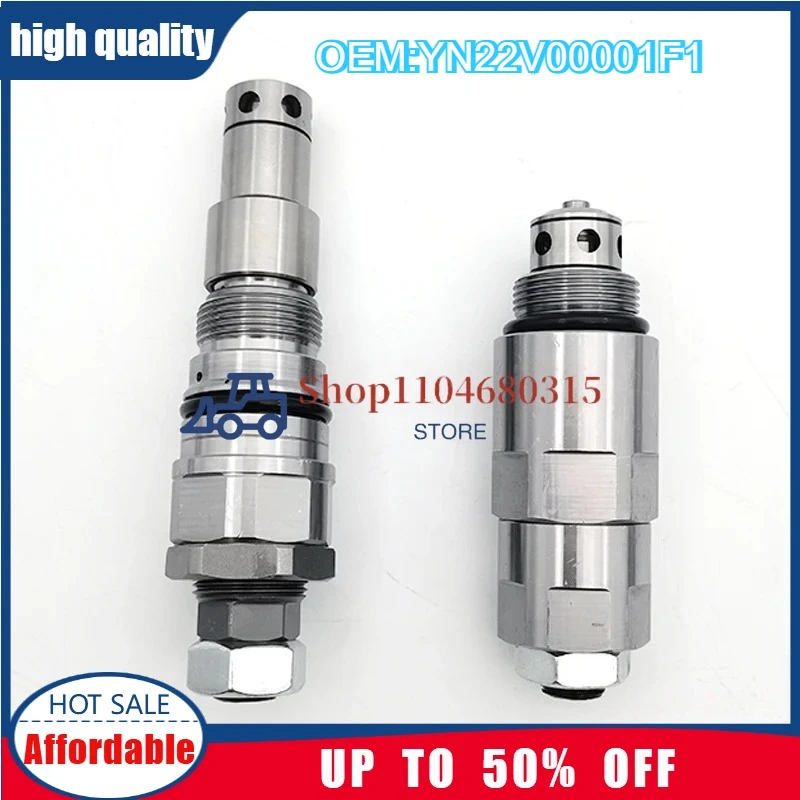 

YN22V00001F1 YN22V00002F1 Main/Auxiliary Valve For Excavator SK200-6/8 SK230-6E SANY XCMG Kawasaki relief valve
