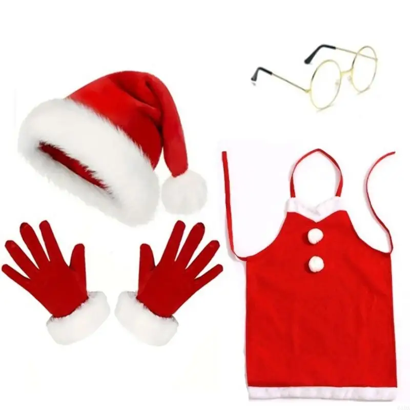 Bộ đồ ông già Noel Deluxe Trang phục Giáng sinh Ông già Noel Trang phục ông già Noel ngày lễ 6XDA