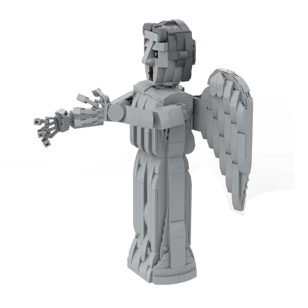 Gobricks MOC-Sculpture en Pierre Classique, décennie s de Construction, Robots Mécaniques, Briques Cybermaeds, Modèle Weepings Angels, Jouet pour Enfants, Cadeau