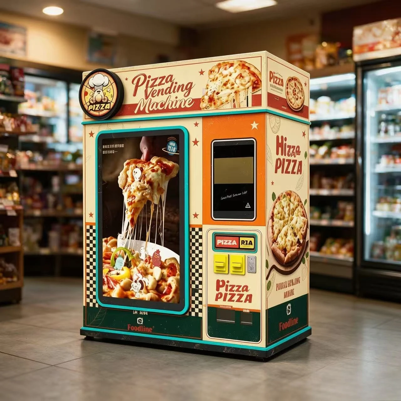 FL Efficient Integrated Pizza Oven Vending Machine Energy Saving with Adjustable Thickness for Optimal Pizza Production