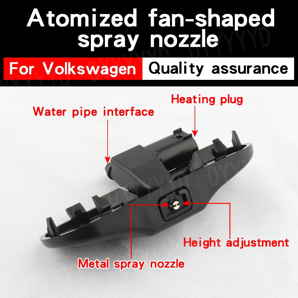 Front Windshield Washer Nozzles Jet Heate Set For VW Tiguan Amarok Scirocco Passat B6 B7 Jetta Tiguan Golf 5 MK5 6 MK6 2KD985955