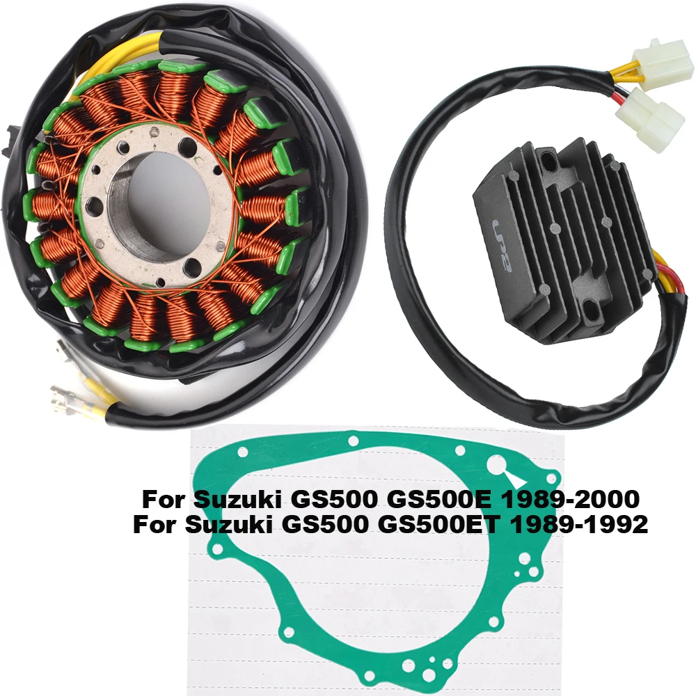 Motorcycle Regulator Rectifier Stator Coil Gasket for Suzuki GS500 GS500E 1989-2000 GS 500 GS500ET 1989-1992 31401-45030