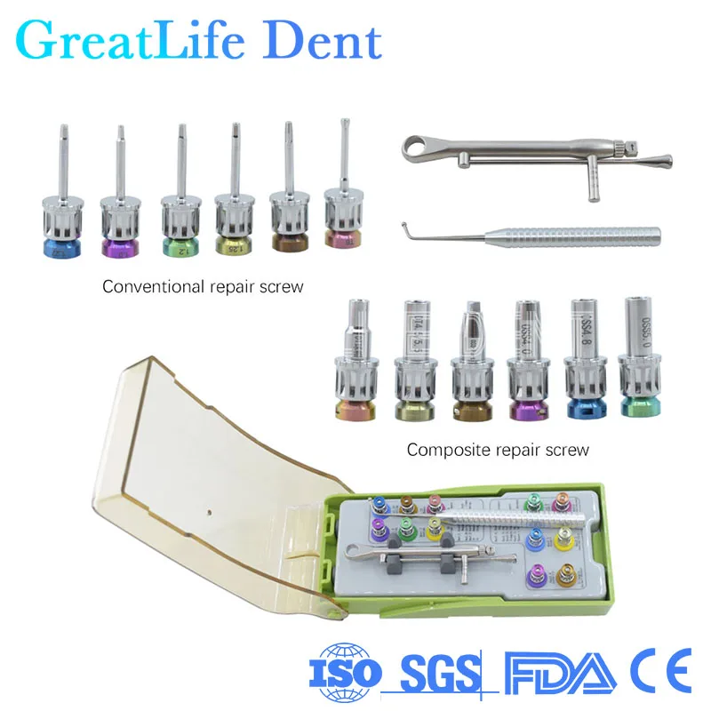 GreatLife Dent Restoration Hand Drill Surgical Repair Universal Tool Torque Wrench Screwdriver Universal Prosthetic Kit