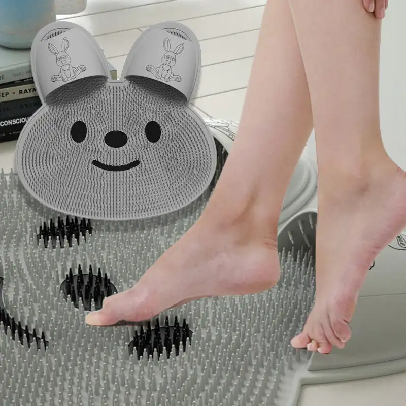 Silicone Massage Foot Mat Bathroom Non-Slip Mat Bath Foot Rubbing Artifact Foot Wash To Remove Dead Skin Shower Room Floor