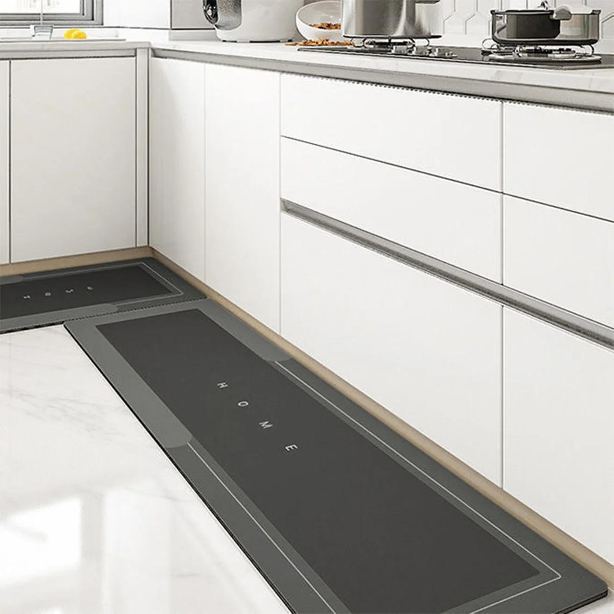 Long strip kitchen diatom mud water and oil absorption floor mats non-slip wear-resistant foot mats bathroom door mats bathroom