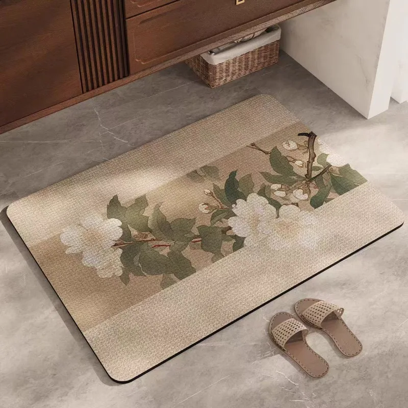 Bathroom absorbent diatom mud toilet  doormat toilet toilet floor mat toilet carpet