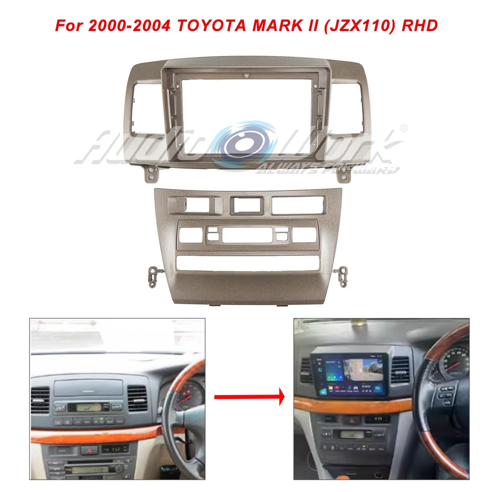 

9 Inch Car Radio Fascia for 2000-2004 TOYOTA MARK II (JZX110) RHD Android Stereo Player Dash Frame Cover