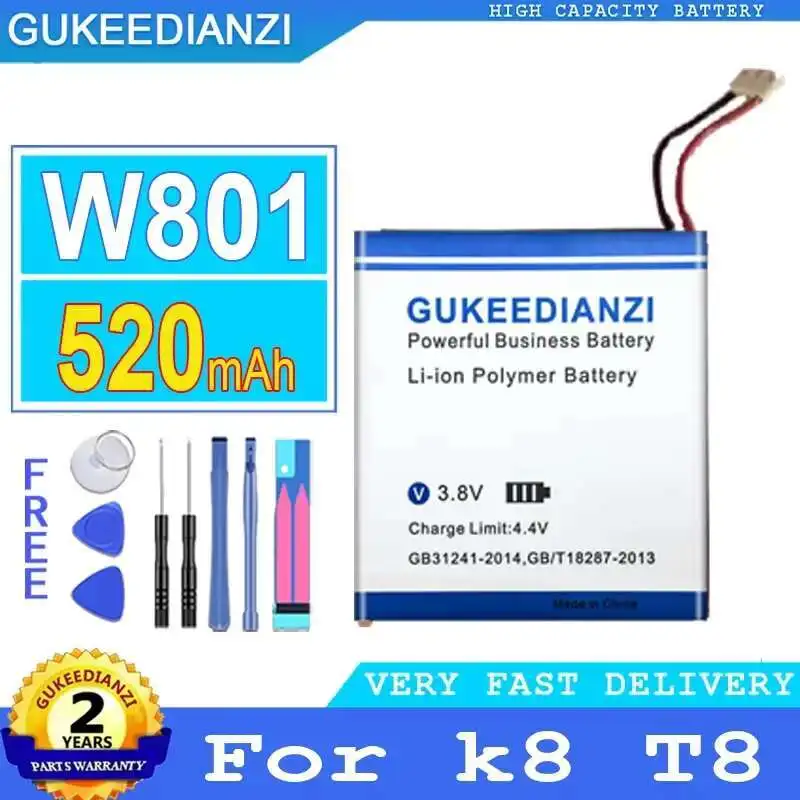 

For K8 T8 W801 Long Lasting 520Mah Battery